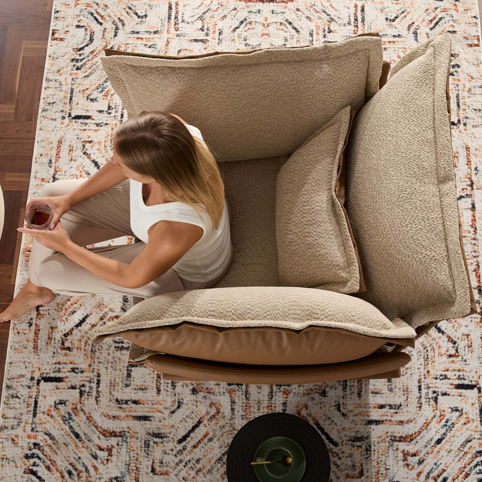 Modern Chenille Oversized Armchair - Accent Sofa Lounge Chair for Living Room Item image 3