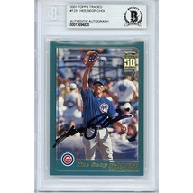 Hee Seop Choi Chicago Cubs Auto 2001 Topps Autograph Beckett Slab Signed On-Card - $98.97