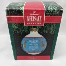 Hallmark Keepsake Christmas Ornament Gradson 1991 - £14.03 GBP