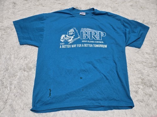 Vintage Dupont Caveman Computer XL T-Shirt BRP Floor Single-Stitch Distr... - $8.02
