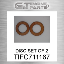 TIFC711167 Disc Set Of 2 Fits John Deere (New Oem) - £57.84 GBP