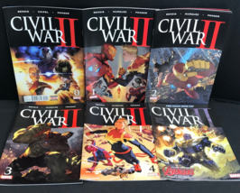 Marvel Comics Civil War II Lot of 5 Comic Books 2016 Issues: 0, 1, 2, 3, 4, + - £6.30 GBP