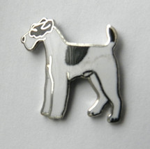NICE QUALITY WIRE FOX TERRIER DOG LAPEL PIN BADGE 3/4 inch - £4.42 GBP