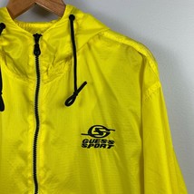 Guess Sport Windbreaker Jacket Men Small Yellow Anorak Pocket Hooded 90s... - £27.96 GBP