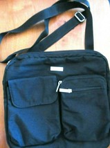 Baggallini Black Crossbody Travel Bag Purse Zip Close Adjustable Strap Pockets - £11.83 GBP