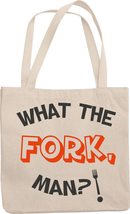 Make Your Mark Design What the Fork, Man? Funny Reusable Tote Bag for Dad, Broth - £17.33 GBP