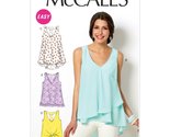 McCall Pattern Company M6960 Misses&#39; Tops and Tunics, Size Y &quot;XSM-SML-MED&quot; - £3.49 GBP