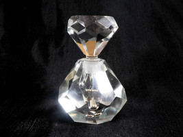 Cut Crystal Perfume Bottle with Large Stopper # 22113 - £33.29 GBP
