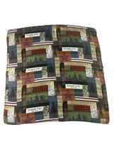 Vintage Kenneth Cole New York Silk Scarf Statue of Liberty Sky Line Square - £19.78 GBP