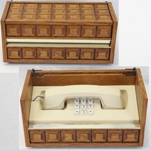 Western Electric Stowaway Phone In Wood Case Tested MCM Vintage 1970s NOS - £94.61 GBP