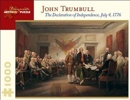 The Declaration of Independence, July 4, 1776: 1,000 Piece Puzzle (Pomeg... - $18.55
