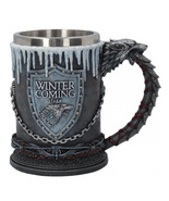 Game of Thrones Mug, Winter Is Coming Stark, Resin Emboss and Steel Wine... - £23.17 GBP