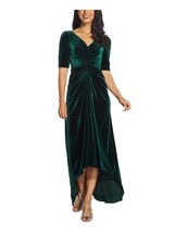 Adrianna Papell Women&#39;s Covered Velvet Gown, Emerald size 14 - £84.29 GBP