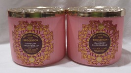 Bridgerton w/ Bath &amp; Body Works 3-wick Scented Candle Lot 2 Danbury Shortbread - £58.82 GBP