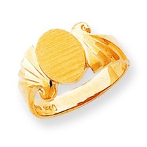 14K Gold Signet Ring - £299.62 GBP
