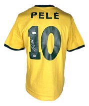 Pele Signed Yellow Brazil Soccer Jersey BAS Holo &amp; PSA COA - £387.67 GBP