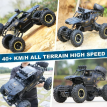 1/12 4WD RC Monster Truck Car Off-Road Vehicle Remote Control Crawler Buggy BK - £45.91 GBP