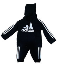 Baby Boys&#39; Adidas Essential Sweatshirt &amp; Pant Set Tracksuit Size 12 Mont... - £24.77 GBP