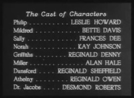 Of Human Bondage 1934 DVD Drama Film Leslie Howard Bette Davis Frances Dee Kay - £3.97 GBP