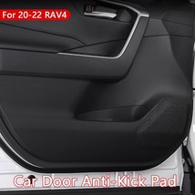 Leather Car Door Anti-kick Pad Sticker Car Inner Door Anti Kick Mats Protector F - £85.80 GBP