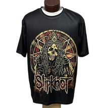 Slipknot Pentagram Skull T Shirt Double Sided Metal Rock Band Black Mens... - $23.75