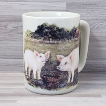 Otagiri Country Farm Pigs 8 oz. Ceramic Coffee Mug Cup - £17.92 GBP