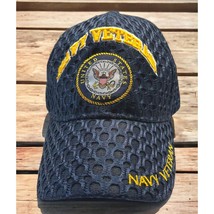 US Navy Veteran Hat United State Eagle Emblem Strapback Cap USN Military... - £13.33 GBP