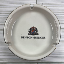 Vintage Benson & Hedges Ceramic Ashtray with Gold Trim and Crest - 1970's - $12.00