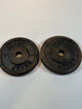 Champ Weight Plates 10 Lb Cast Iron 1 Inch Hole Vintage Lot Of 2 - £26.14 GBP