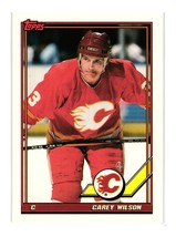 1991 Topps #85 Carey Wilson Calgary Flames - £3.94 GBP