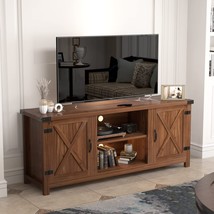 58-Inch, Walnut, Entertainment Center Console Table, Media Furniture, Yeshomy - £122.65 GBP
