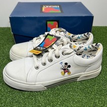 Vintage Disney Mickey Mouse Unlimited White Leather Sneakers Shoes Women&#39;s 8 - £26.87 GBP