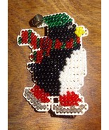 New Penguin Pin Brooch Glass Beads Jewelry Finished Mill Hill Handmade I... - £20.23 GBP