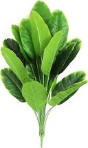 32&quot; Artificial Bird of Paradise Plants 18 Leaves Faux Banana Tree Tropical Monst - £27.44 GBP