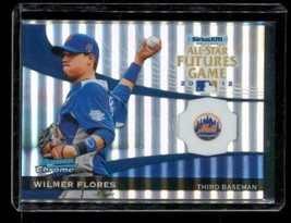 2012 BOWMAN CHROME ALL-STARS Holo SiriusXM Baseball Card WILMER FLORES Mets - £8.72 GBP