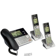 VTech-Cord/Cordless Answering System Base 2 Satellite Handsets CS6949-2 DECT 6.0 - £75.89 GBP