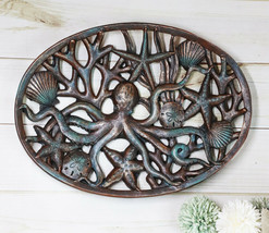 Ebros Nautical Marine Octopus Sand Dollars Starfishes And Shells Wall Ar... - $801.33 MXN