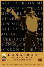 Michael Jackson 24 x 36 1993 Bangkok Dangerous Tour&quot; Reprint Poster - Co... - $45.00
