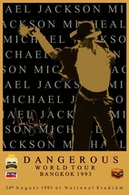 Michael Jackson 24 x 36 1993 Bangkok Dangerous Tour&quot; Reprint Poster - Co... - £35.35 GBP