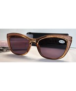 OCCI CHIARI +3.50 Oversized Readers Sunglasses With Glitter Accents Case - $19.15