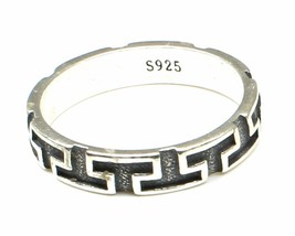 Indian Cute Solid Style 925 Sterling Silver Ring Plain Unisex Band - £22.90 GBP