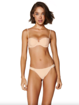 Vi X Swimwear Vanilla Ribbed Texture Dune Nissi Corsage Underwire Bikini Top (S) - $153.00