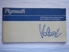 1979 70 Operating Instructions and Product Information Volare - $14.84