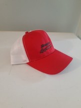Snap On Tools Snapback Hat White Red Black Logo Racing Flag Brand New - $18.69