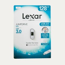 Lexar 128GB JumpDrive S75 USB 3.0 Flash Drive External Storage Up to 155 MB - £30.89 GBP