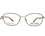 Eight to Eighty Eyeglasses Frames PHYLLIS BURGUNDY Red Gold Wire Rim 54-... - $46.53