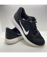 Women  NIKE LUNARGLIDE 8 SZ 9.5 BLACK Athletic Sneakers SHOES dynamic su... - £14.65 GBP