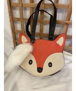 Fox Face Purse Bag Faux Leather - £14.83 GBP