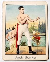 1910 T220 Jack Burke Mecca Cigarettes Champion Athlete &amp; Prize Fighters Card - £27.29 GBP