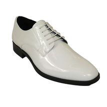 Men Santino Luciano Formal Dress Shoes Patent Leather Shiny Lace up C532... - $65.00